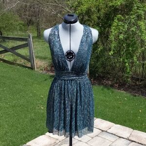 BOGO! Elegant Teal Sleeveless Dress